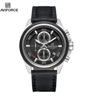 Naviforce 8075 For Men –Silver Black