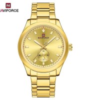 Naviforce 9231 Gold Watch For Men