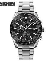 Skmei 9253 Silver Black Watch For Men