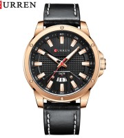 Curren 8376 – Rose Gold Black Men’s Quartz Watch