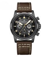 Naviforce NF8077 Brown Black Watch For Mens