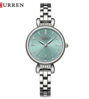 Curren 9098 Silver Blue Watch For Women