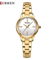 Curren 9194 Gold White Watch For Women