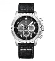 Naviforce NF8077 Silver Black Watch For Mens