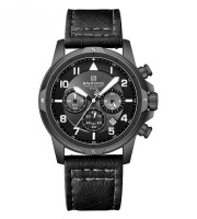 Naviforce NF8077 Black White Watch For Mens