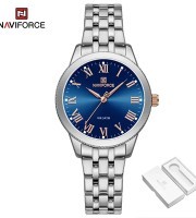 Naviforce NF 5032 – Blue Silver Watch For Women