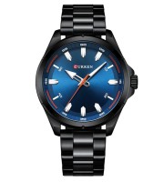 Curren 8320 Black Blue Watch for Men