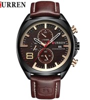Curren 8324 Rose Gold Brown Watch For Men