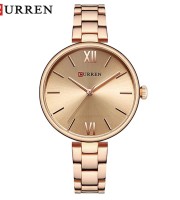Curren 9017 Rose Gold Watch For Women