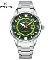 Naviforce NF 8044 – Silver Green For Man