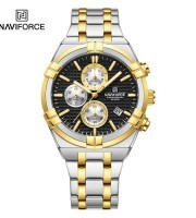 Naviforce NF 8042 – Gold Black Watch Price In Bangladesh