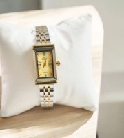 Caslex 80 Silver Gold Watch For Women