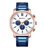 Curren 8315-Rose Blue Watch Price In Bangladesh.