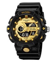 Skmei 2225 Gold Black Watch For Men