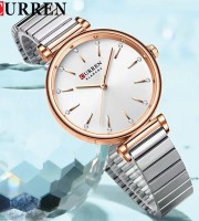 Curren 9081 CH – Silver White Watch For Women