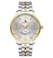 Naviforce 9238 Two Tone White Men’s Quartz Wrist Watch