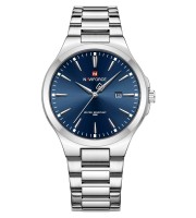 Naviforce 9214 Silver Blue Men’s Quartz Wrist Watch